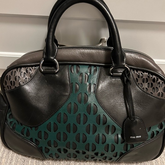 Miu Miu Handbags - Laser Cut Leather Miu Miu Tote
